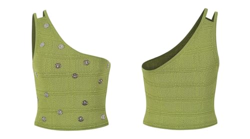 Conjunto de cuello irregular para mujer, camiseta sin mangas y falda con dobladillo con flecos, botones de verano, maxifaldas, Top, S