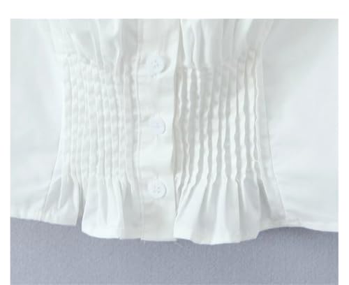 Conjunto de 2 piezas para mujer, estilo retro francés, camisola sin mangas con volantes y falda de cintura alta, para primavera y verano, Traje amarillo, S